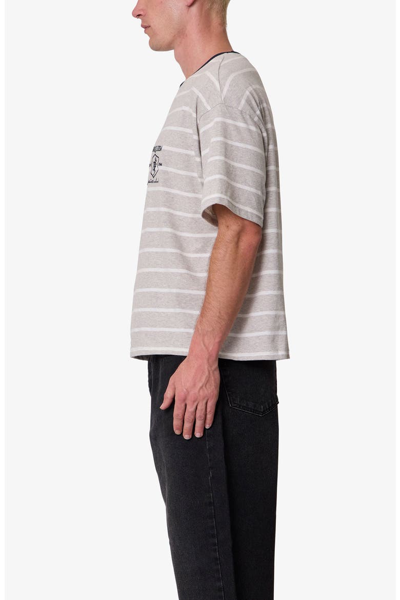 Striped Ringer T-Shirt, Alternate, color, GREY/ WHITE