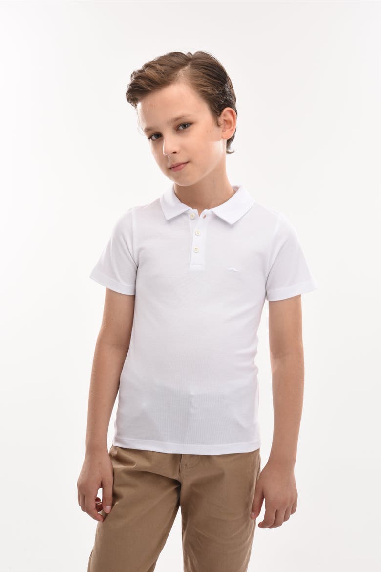Solid Polo Shirt, Alternate, color, White