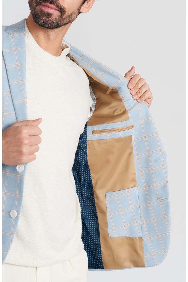 Blue Plaid Sport Coat, Alternate, color, BLUE