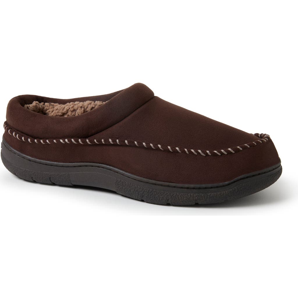 Dearfoams Men's Thompson Microsuede Clog In Coffee
