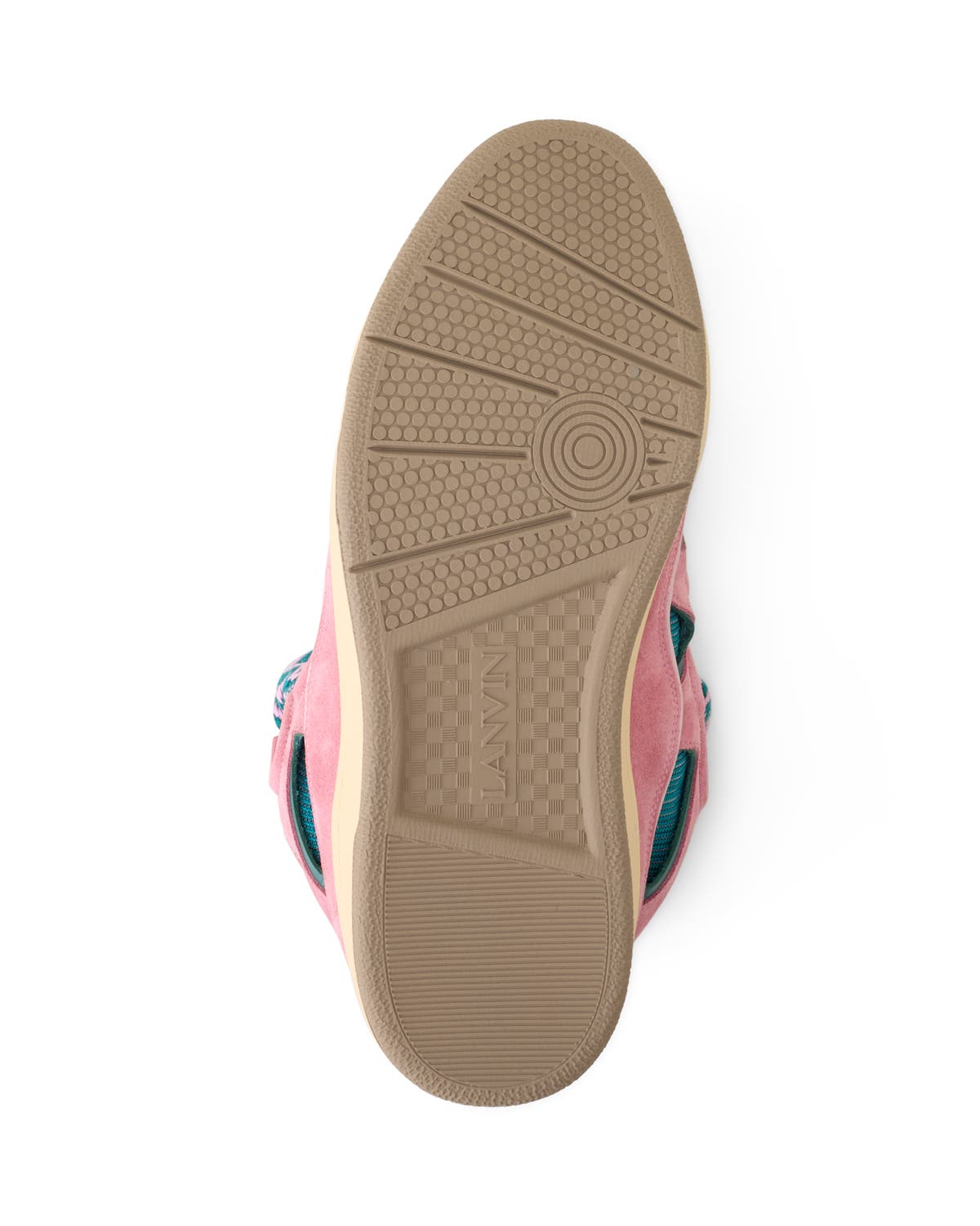 Curb Leather Sneakers, Alternate, color, Pink