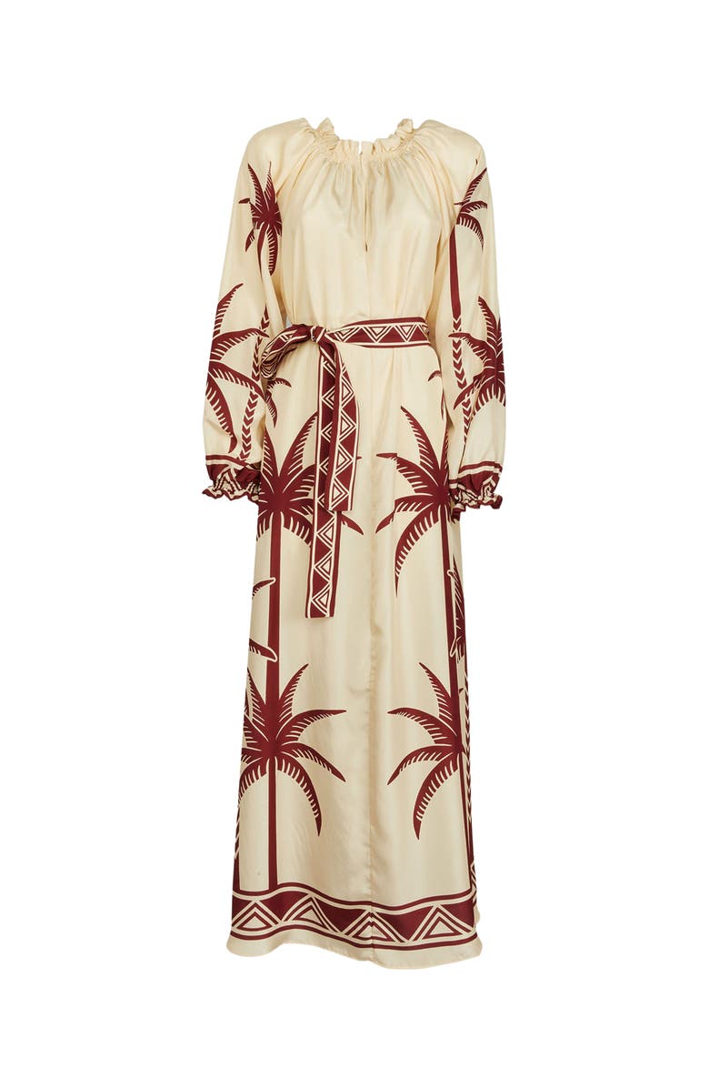La DoubleJ Cerere Dress Placée Date Palms Ivory, Alternate, color, Date Palms Placée Ivory