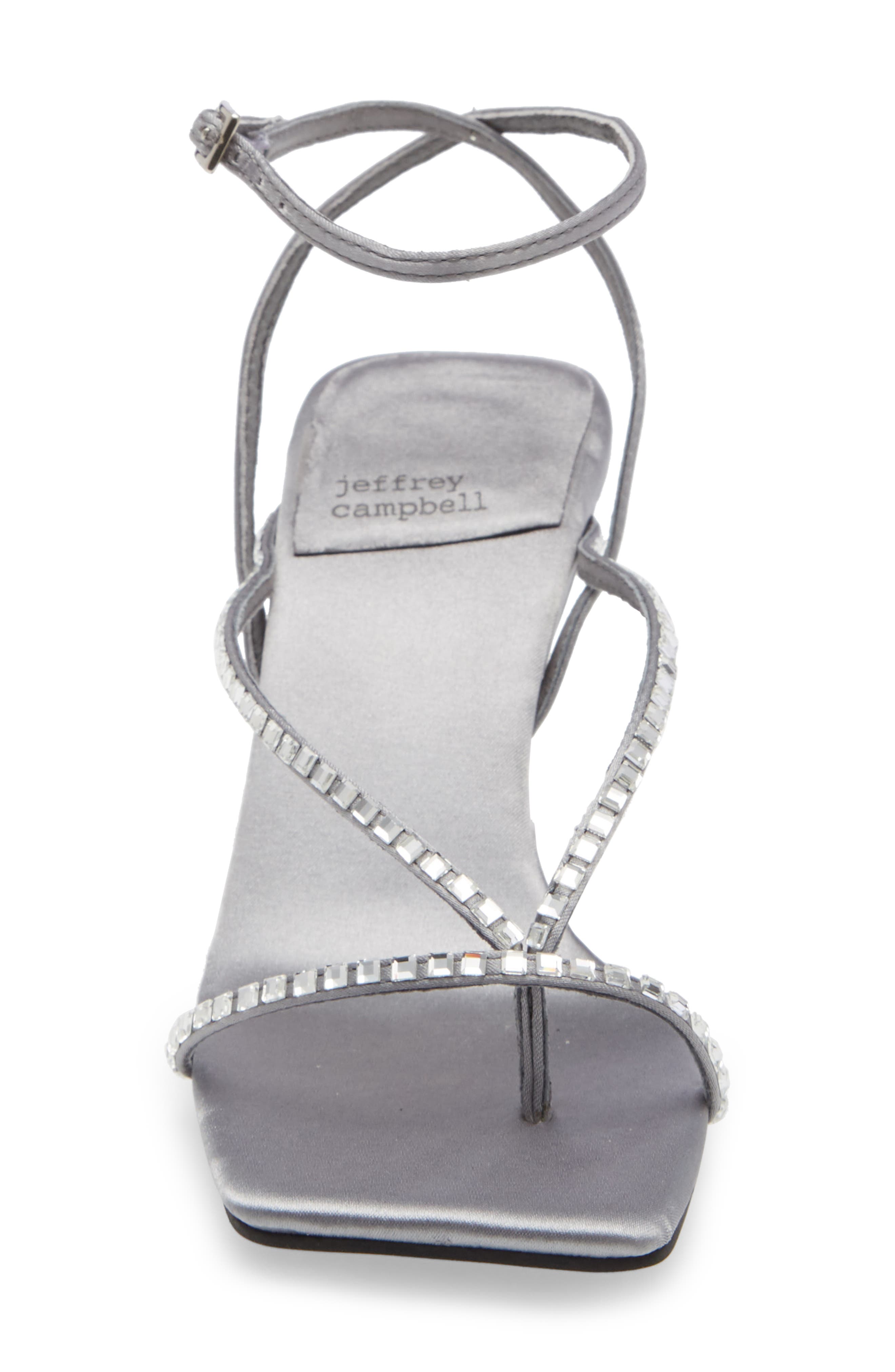 Fluxx-J Embellished Strappy Sandal, Alternate, color, GREY SATIN SILVER