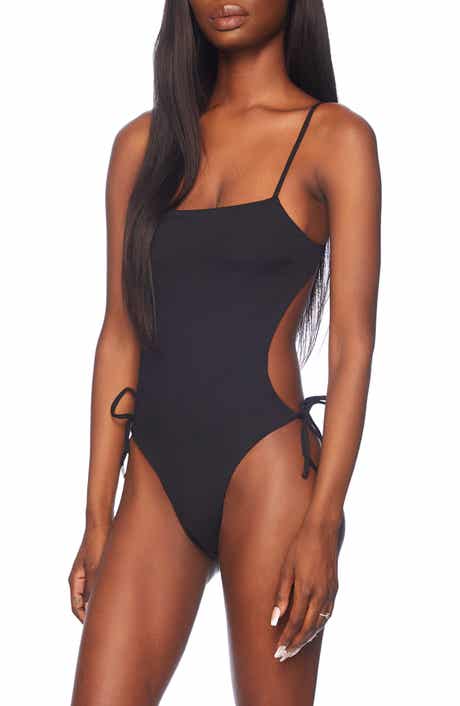 Tie Back One-Piece Monokini Swimsuit