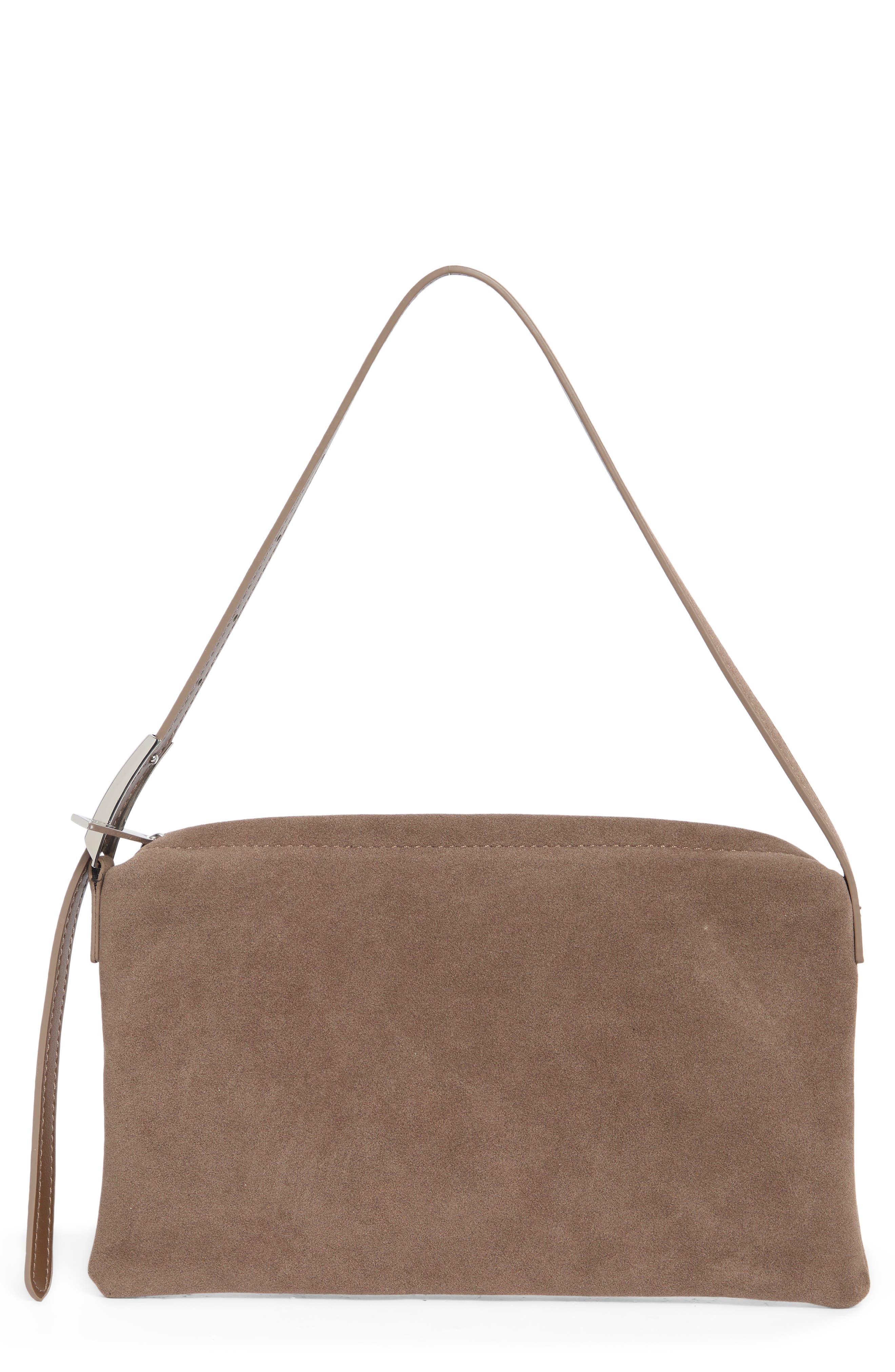 Drape Hodo Faux Suede Hobo