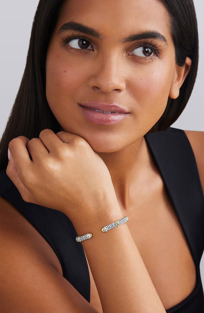 LAGOS Signature Caviar Versa Cuff Bracelet, Alternate, color, Two Tone