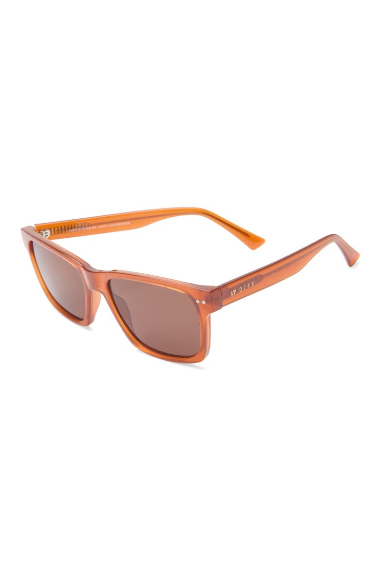 Marco 56mm Square Sunglasses, Alternate, color, CLAY BROWN