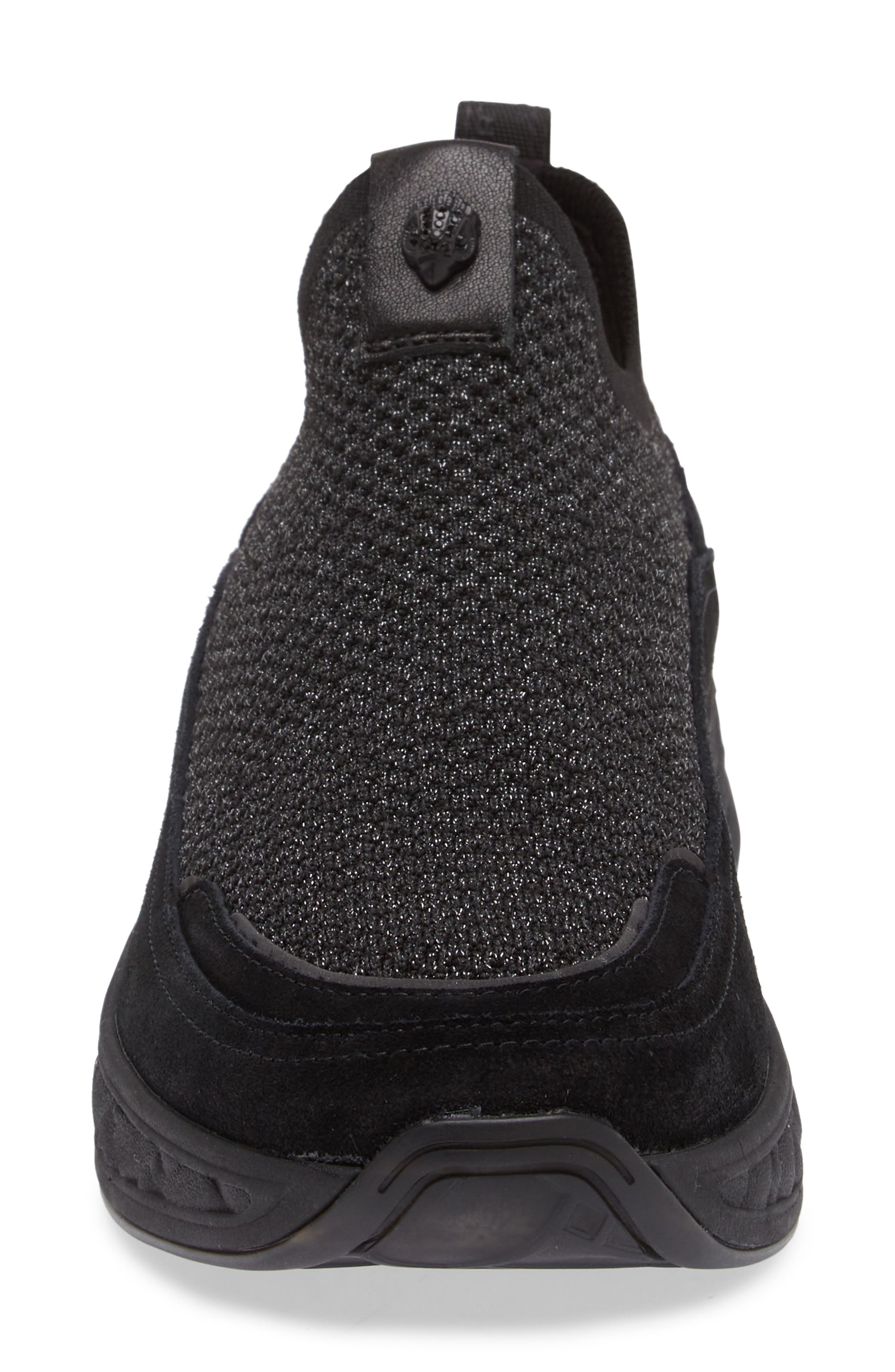 Kurt Geiger London Kensington Knit Slip-On Sneaker, Alternate, color, Black