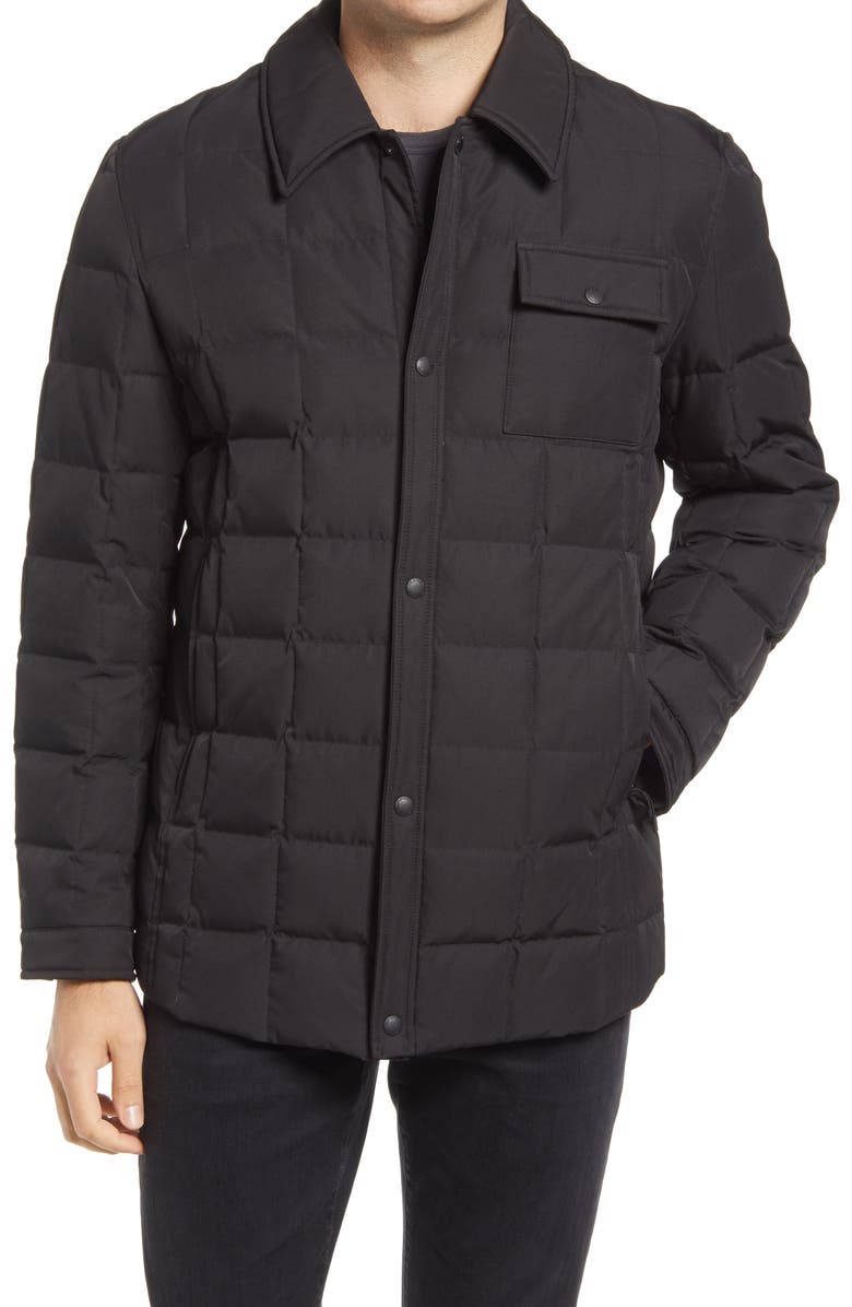 Cole Haan Box Quilted Shirt Jacket, Alternate, color, 