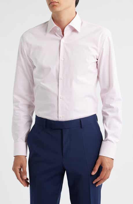Hank Kent Slim Fit Performance Stretch Cotton Dress Shirt