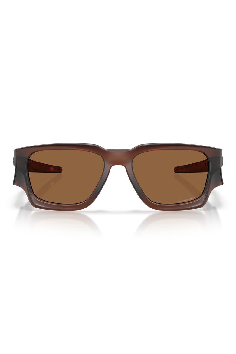 Instagator 58mm Rectangle Sunglasses, Main, color, MATTE ROOTBEER / PRIZM BRONZE