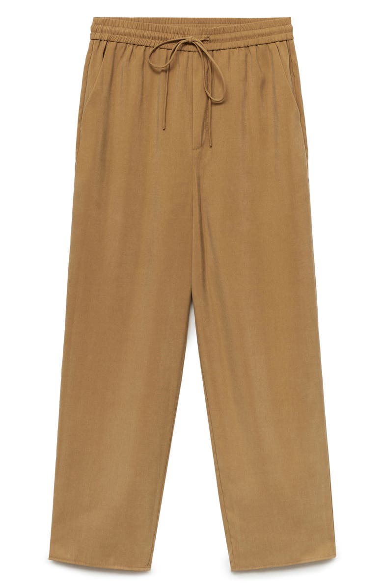 MANGO Drawstring Ankle Straight Leg Pants, Alternate, color,