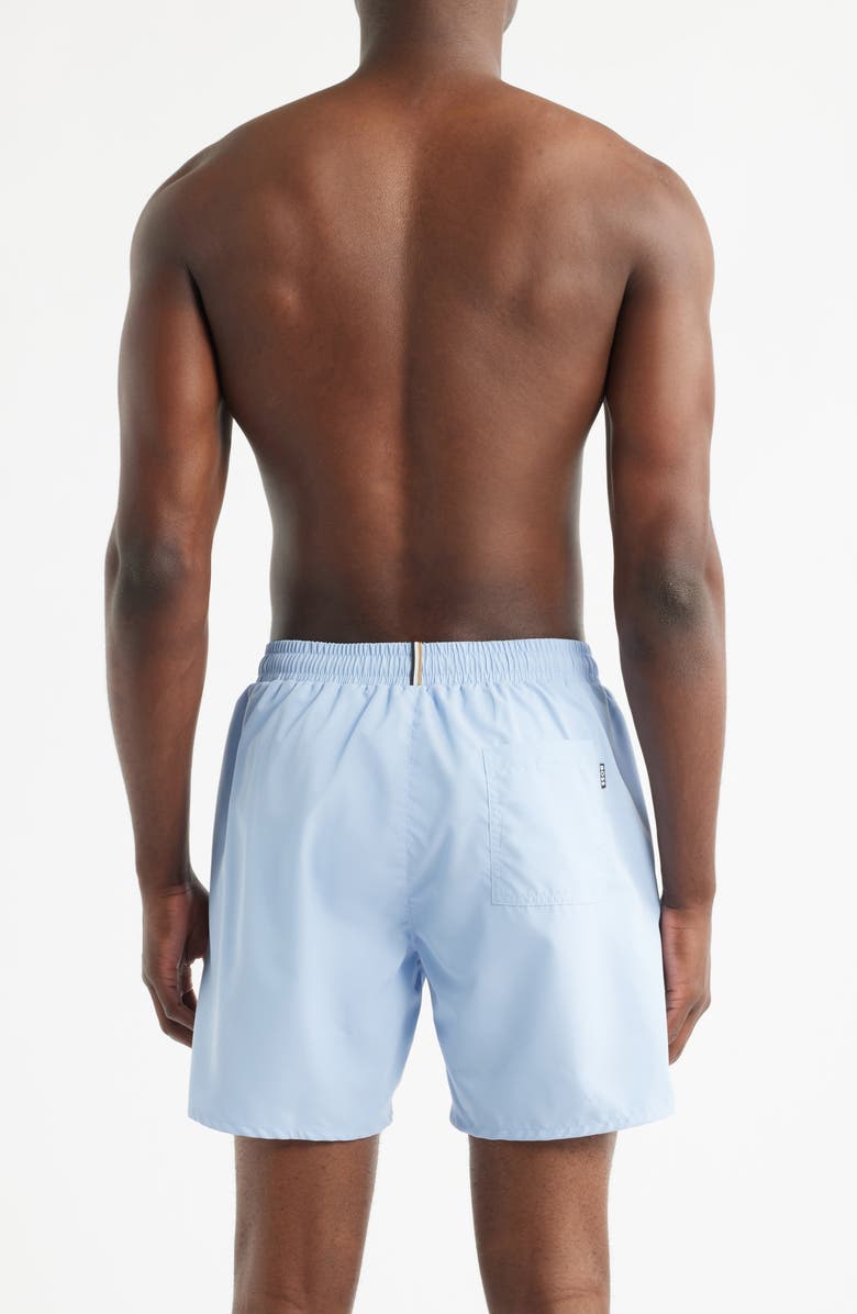 BOSS Swordfish Swim Trunks, Alternate, color, Light/ Pastel Blue