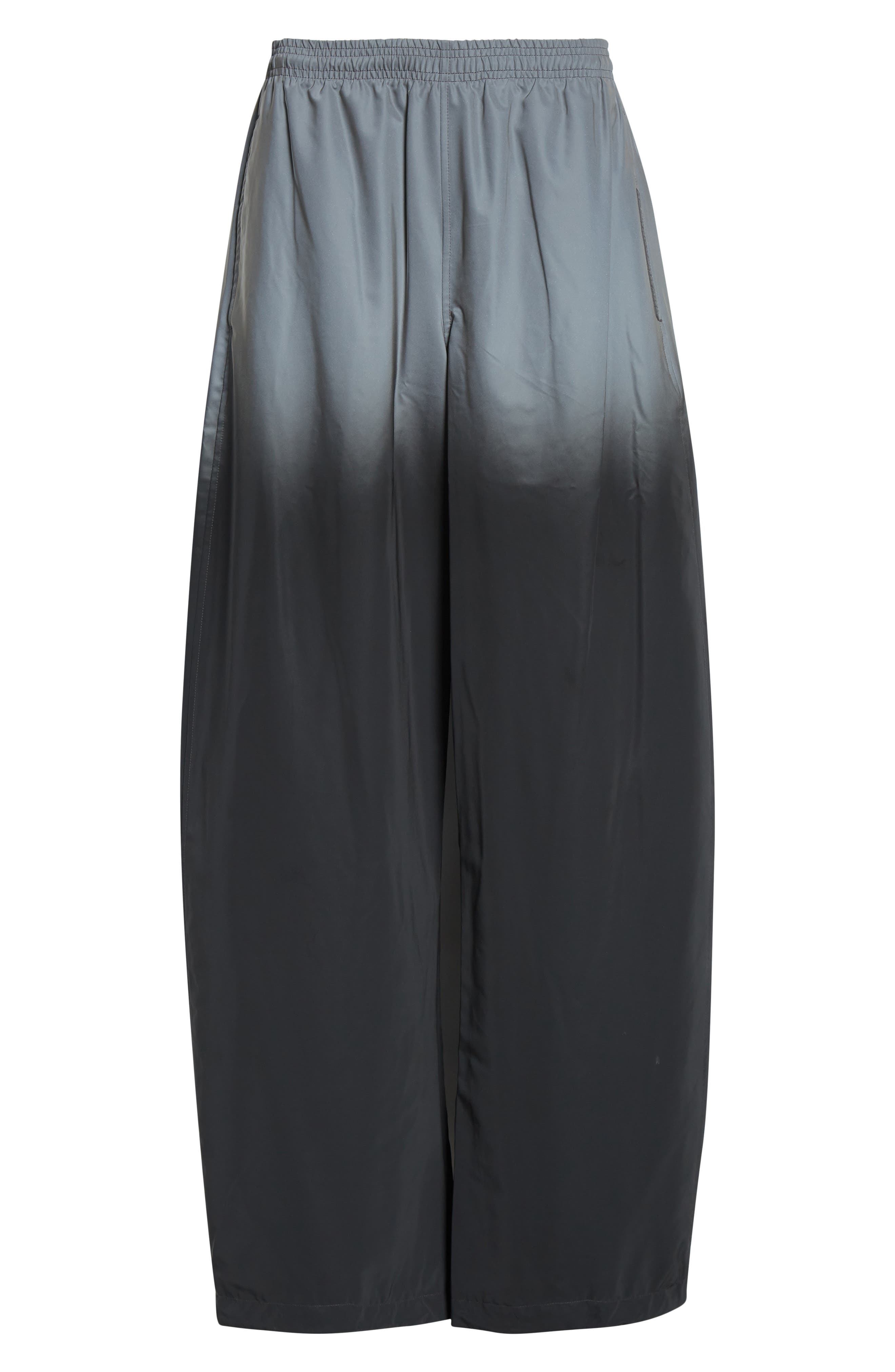 Alexander Wang Gradient Reflective Track Pants In Black