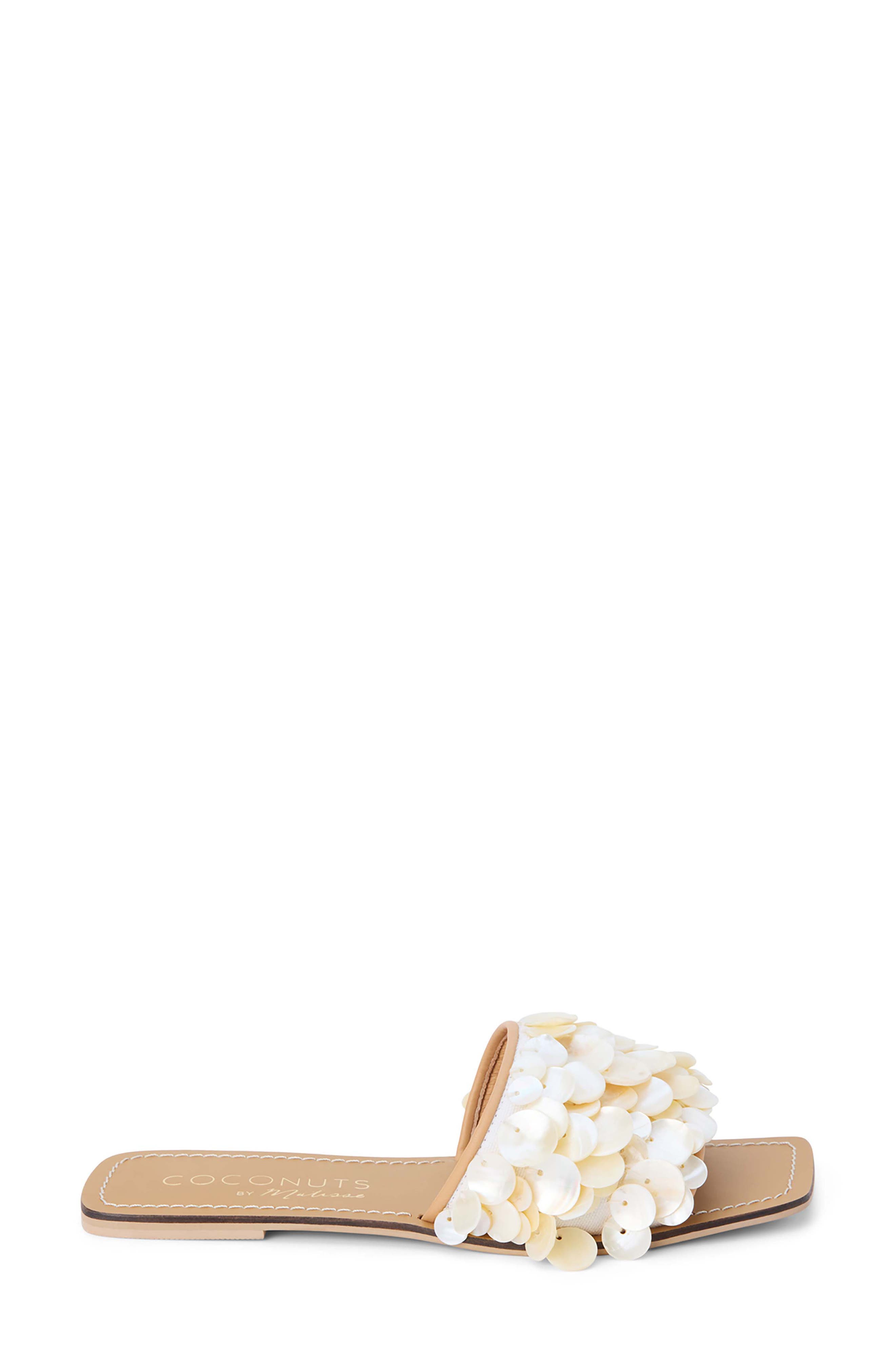 Waverly Slide Sandal, Alternate, color, NATURAL/ WHITE