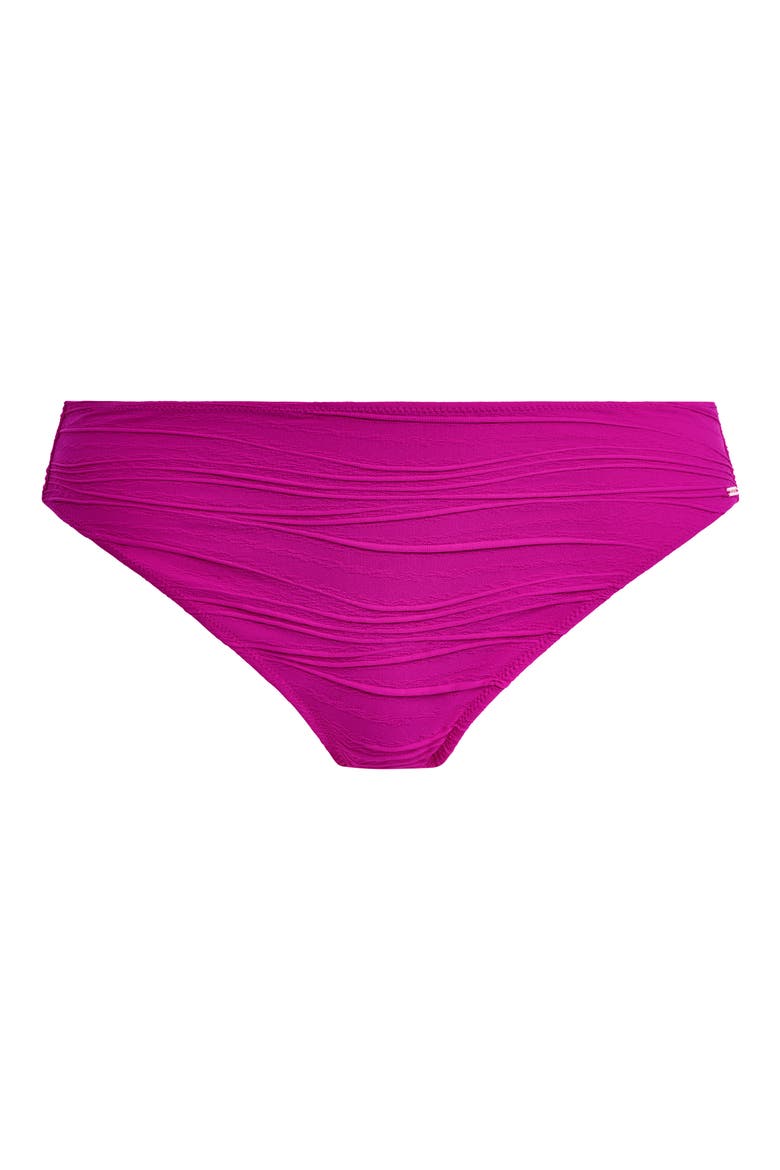 Beach Waves Mid Rise Bikini Bottoms, Alternate, color, BRIGHT FUCHSIA