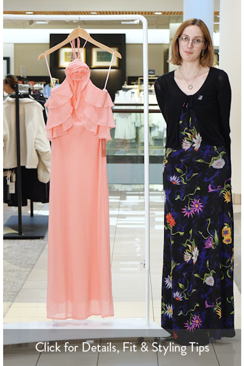 Zorina Halter Maxi Dress video