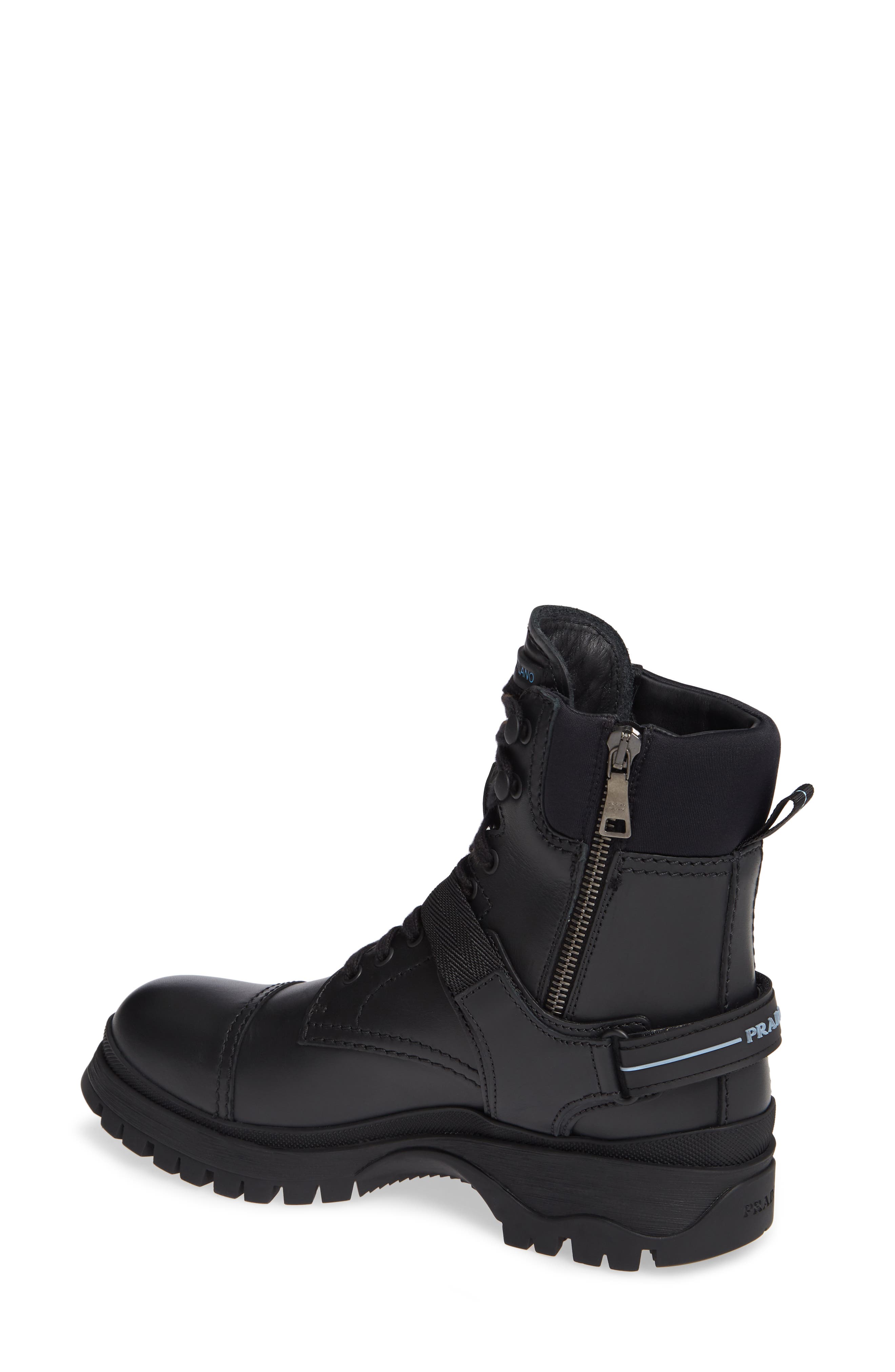 Prada Clip Harness Rain Boot, Alternate, color, 