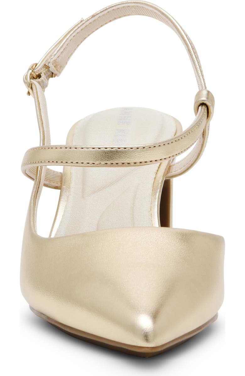 Anne Klein Bliss Pointed Toe Pump, Alternate, color, Light Gold