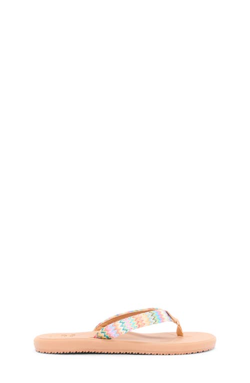 Billabong Kids' Kiana Recovery Flip Flop In White Multi