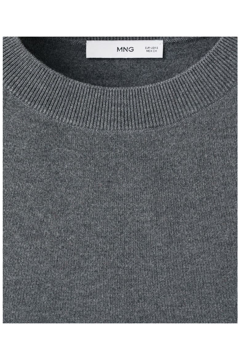 Oversize Short Sleeve Sweater, Alternate, color, CHARCOAL