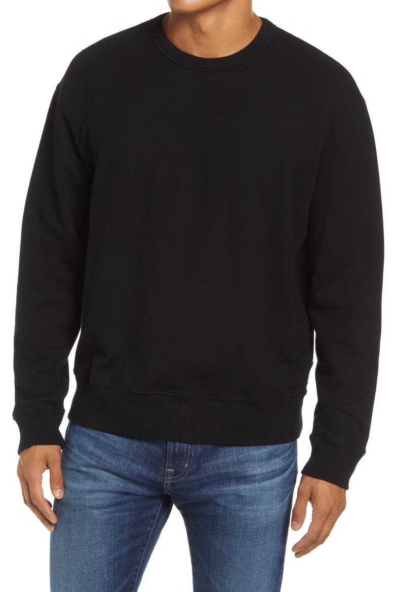 Arc Sweatshirt, Main, color, TRUE BLACK