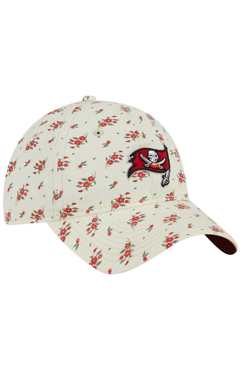 New Era Men's New Era  Cream Tampa Bay Buccaneers Bloom 9TWENTY Adjustable Hat, Alternate, color, 