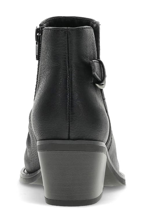 Baretraps Palmer Womens Buckle Faux Leather Shooties In Black