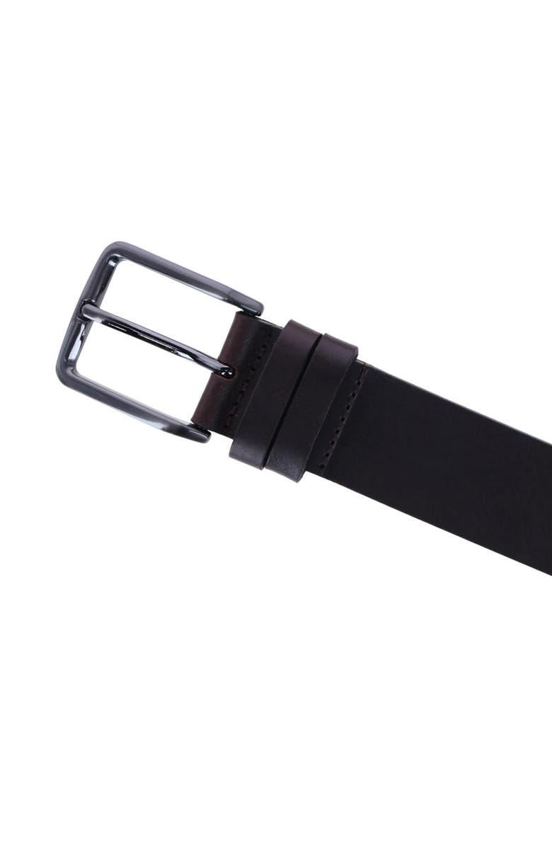 Ibex England Men's Casual 35mm Belt with Double Loop Keeper, Alternate, color, Dark Brown