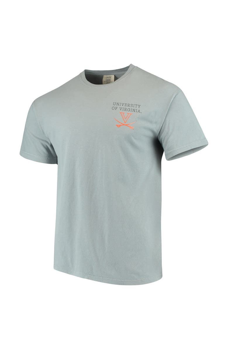 IMAGE ONE Men's Gray Virginia Cavaliers Team Comfort Colors Campus Scenery T-Shirt, Alternate, color, 