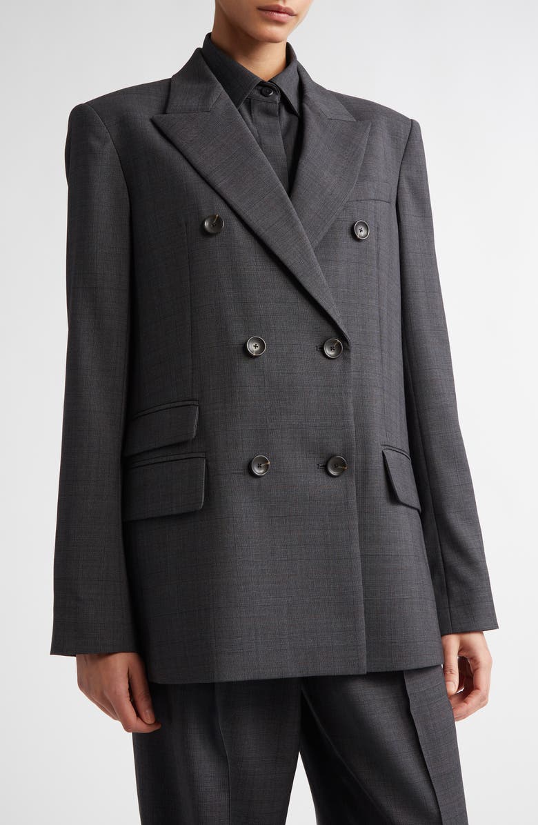 Maria McManus Cloak Double Breasted Stretch Wool Blazer, Alternate, color, 