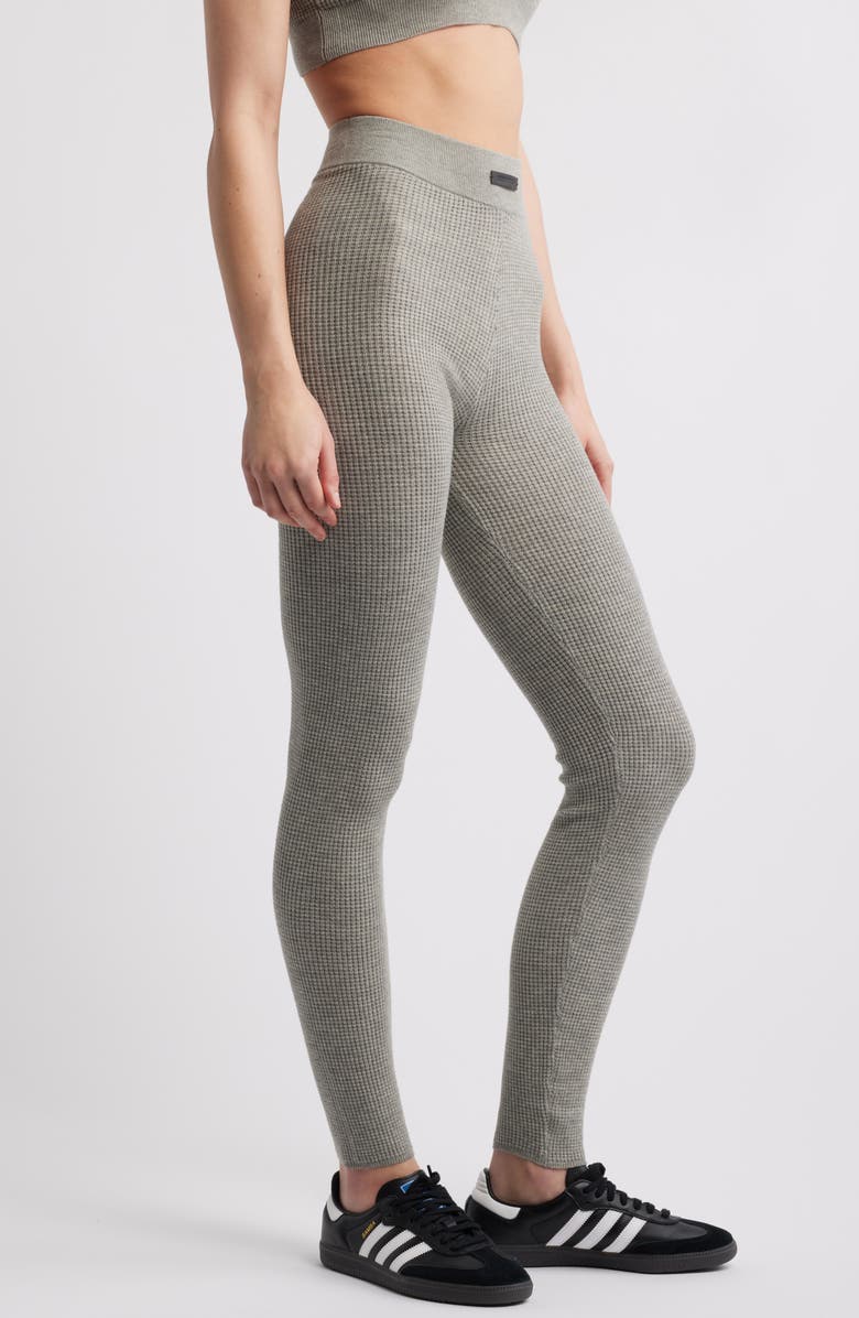Fear of God Essentials Waffle Knit Leggings, Alternate, color, 