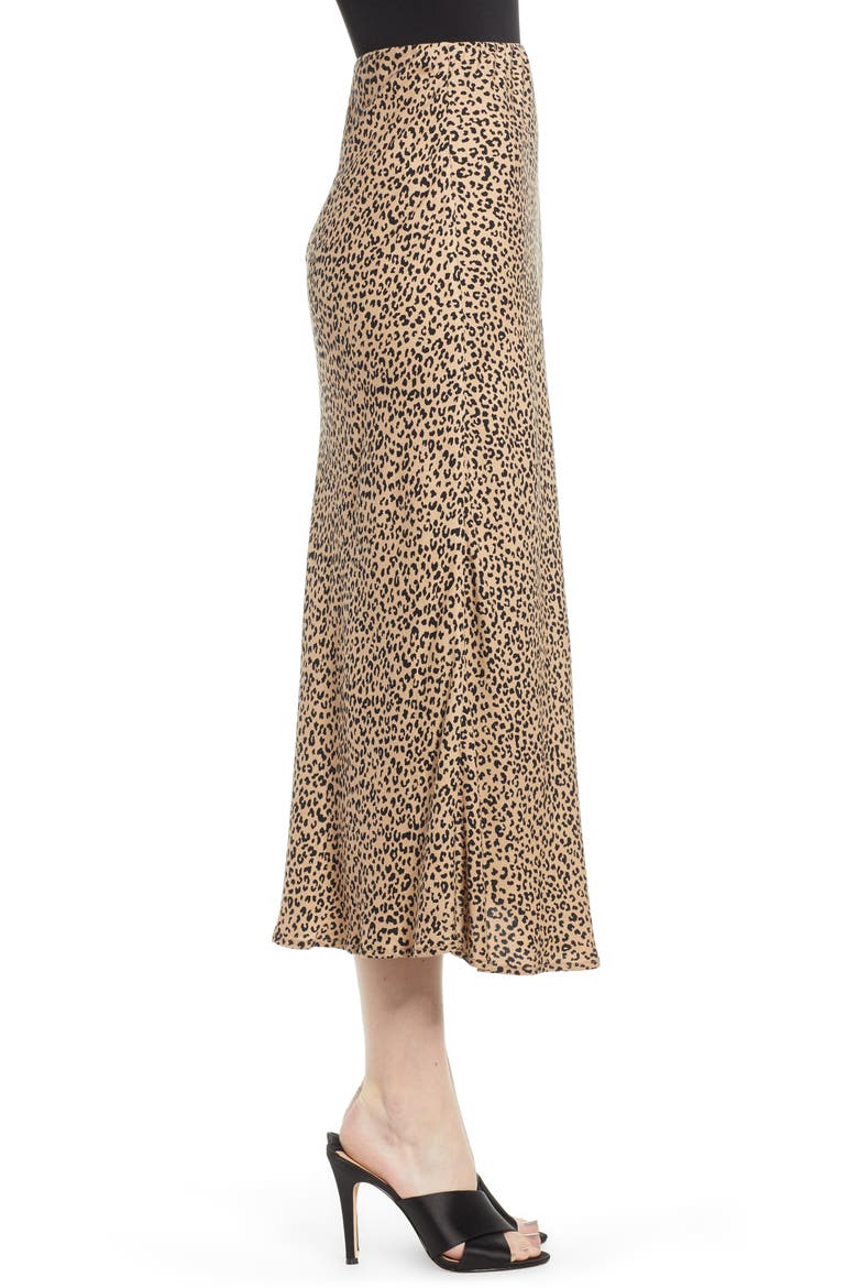 Leopard Midi Skirt, Alternate, color, LEOPARD