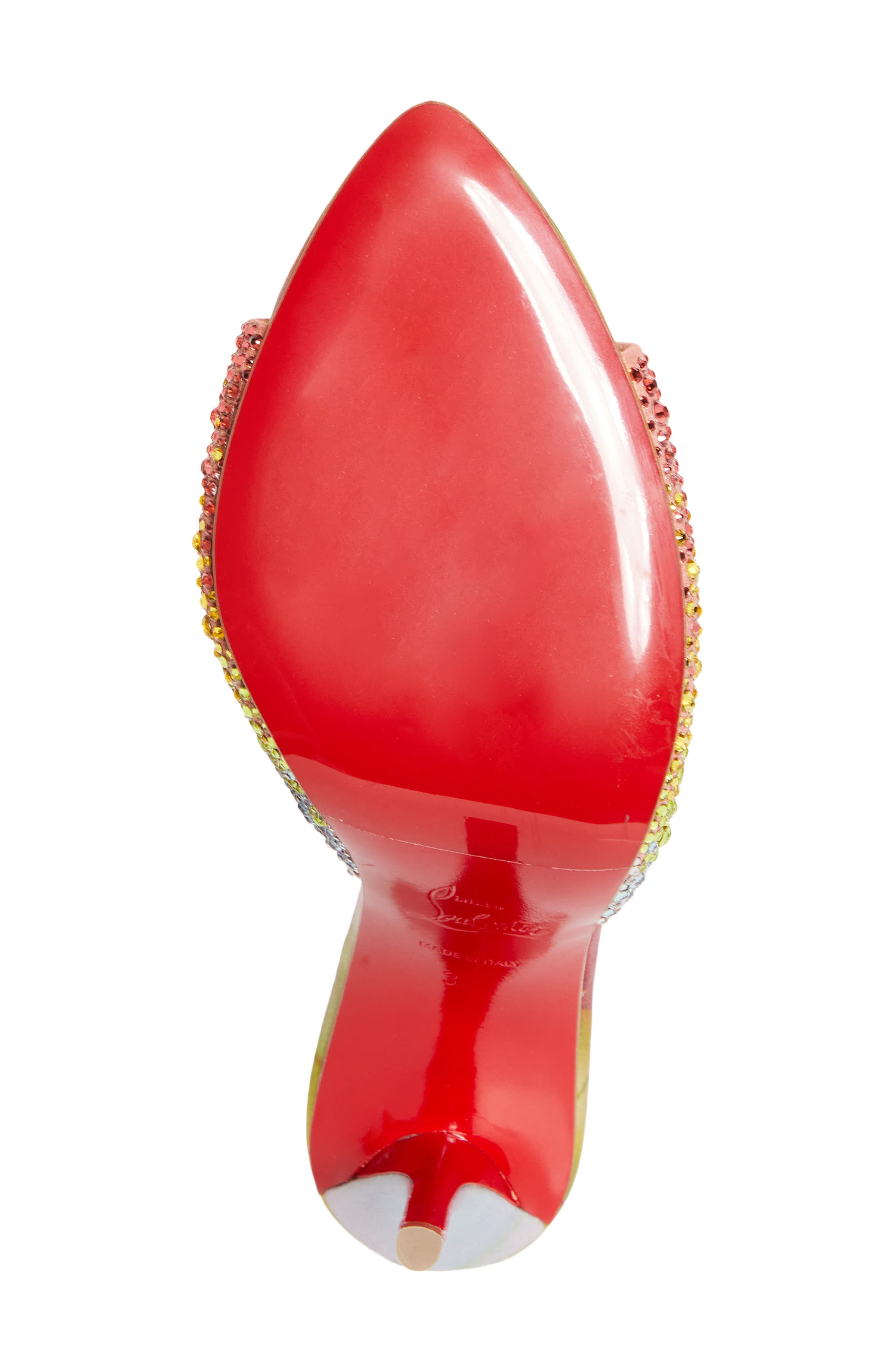 Christian Louboutin Miss Z Strass Sandal, Alternate, color, Pink Multi