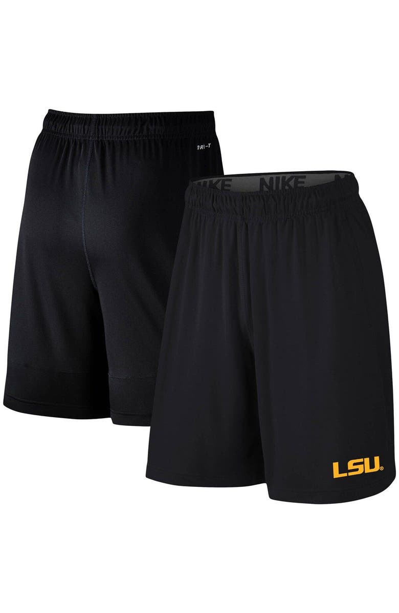 Nike Men's Nike Black LSU Tigers College Primary Logo 2.0 Fly Performance Shorts, Main, color, 