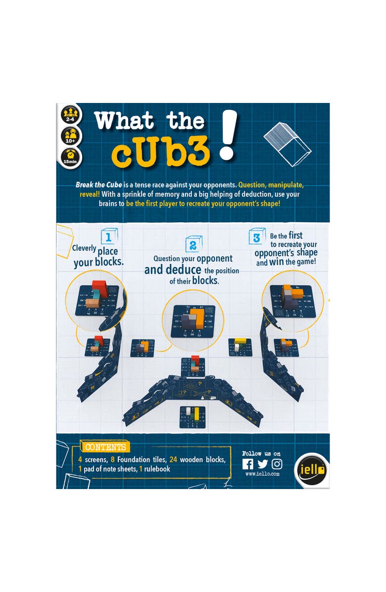 IELLO Break The Cube Puzzle Solving Game, Kids 
Family, Iello Games 10+, Alternate, color, Multicolored