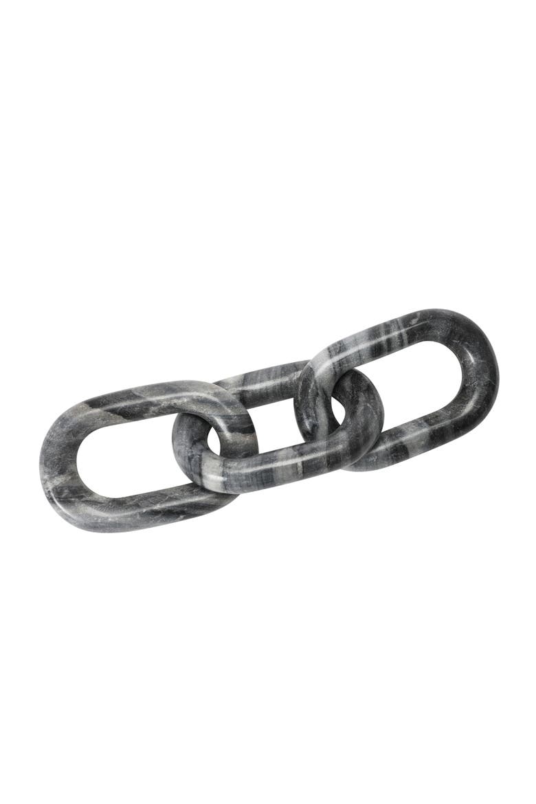 Decorative Marble Chain, Variegated Grey Tones, Main, color, Grey