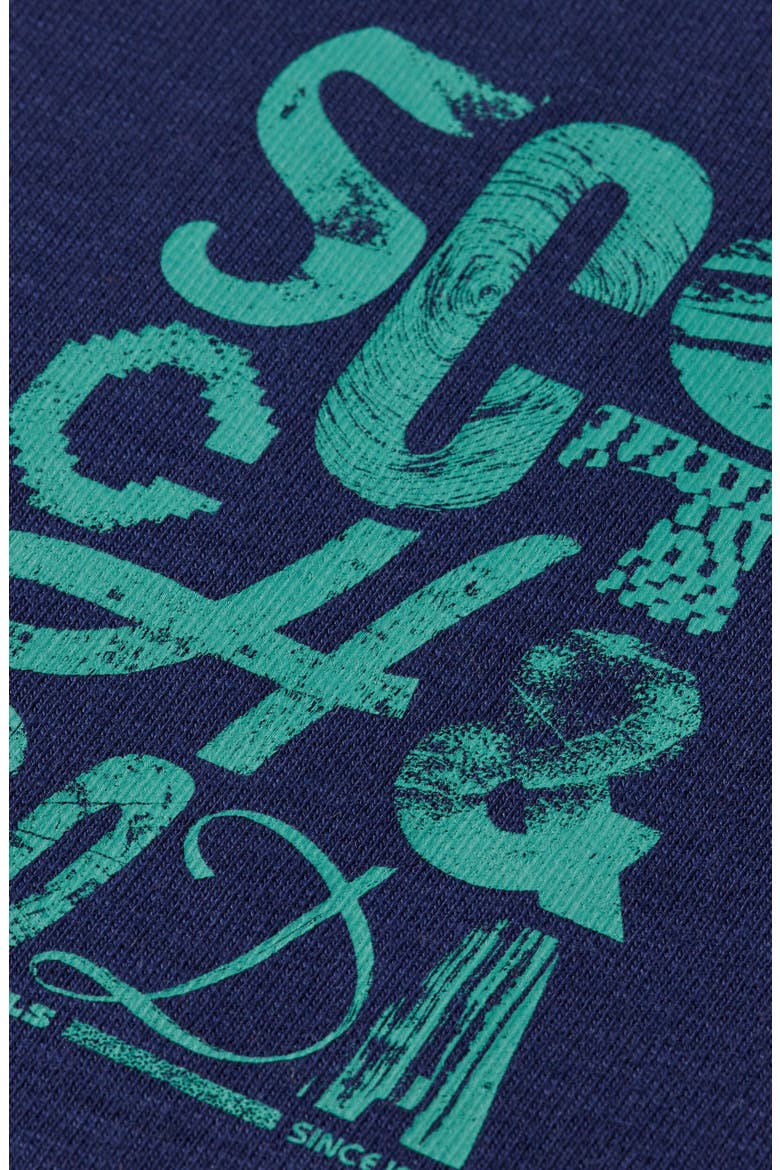 Logo Graphic Crewneck Sweatshirt, Alternate, color, PEACOAT