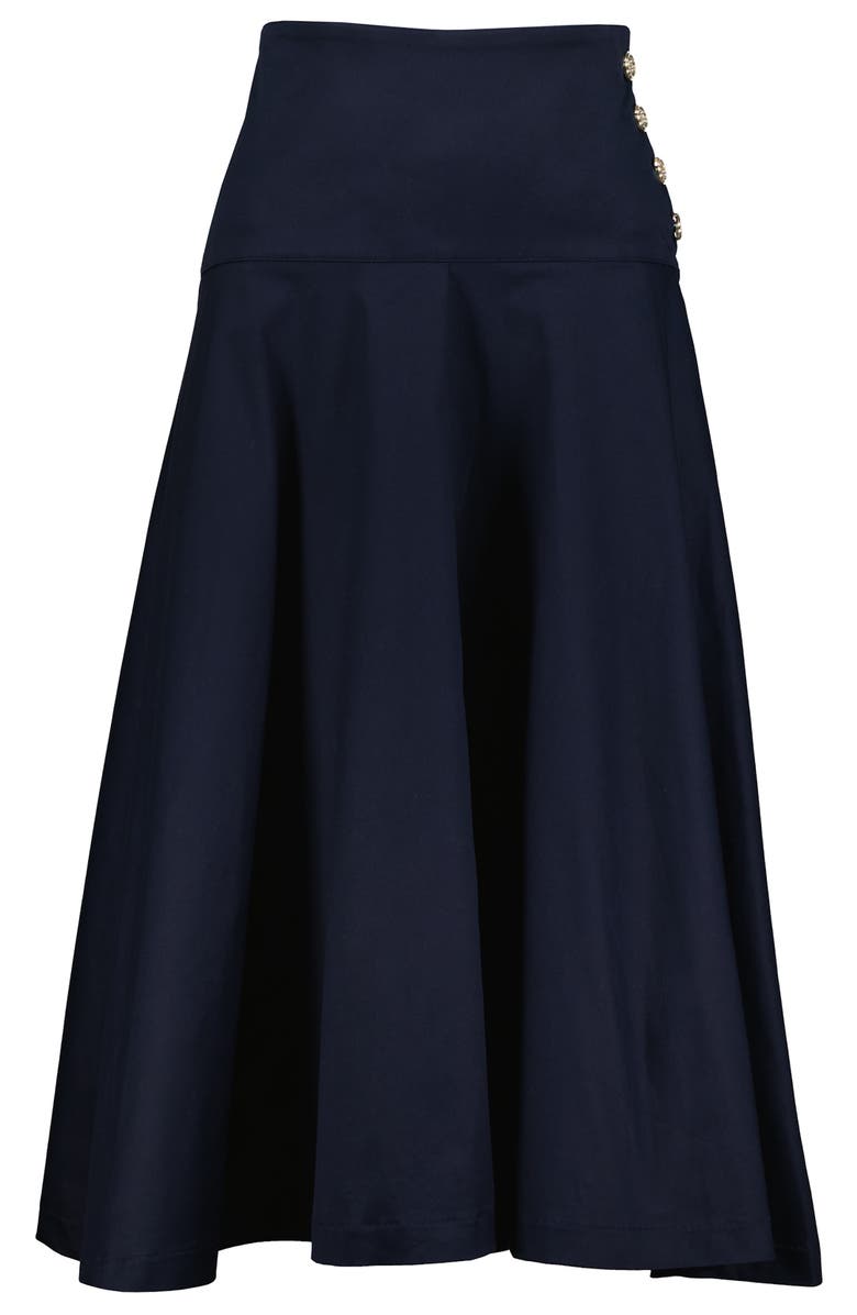 Bishop + Young Kayla Midi Skirt, Alternate, color, Indigo