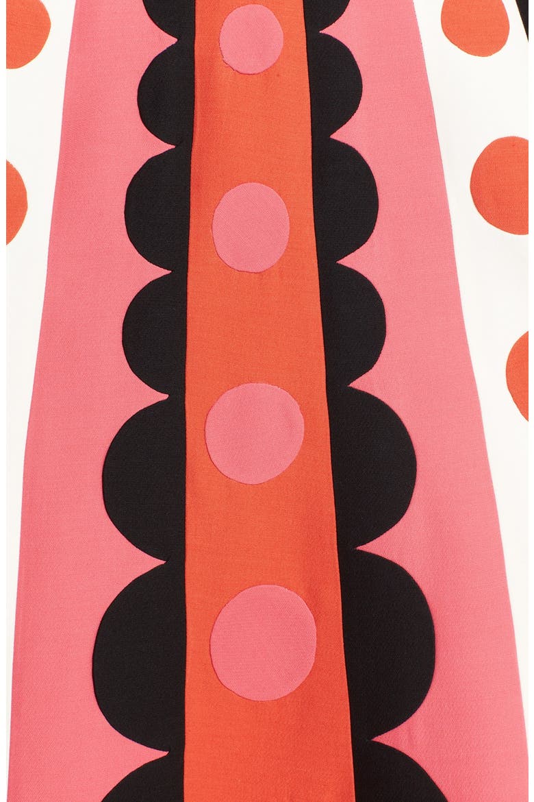 Graphic Pattern Crepe Midi Skirt, Alternate, color, MULTI