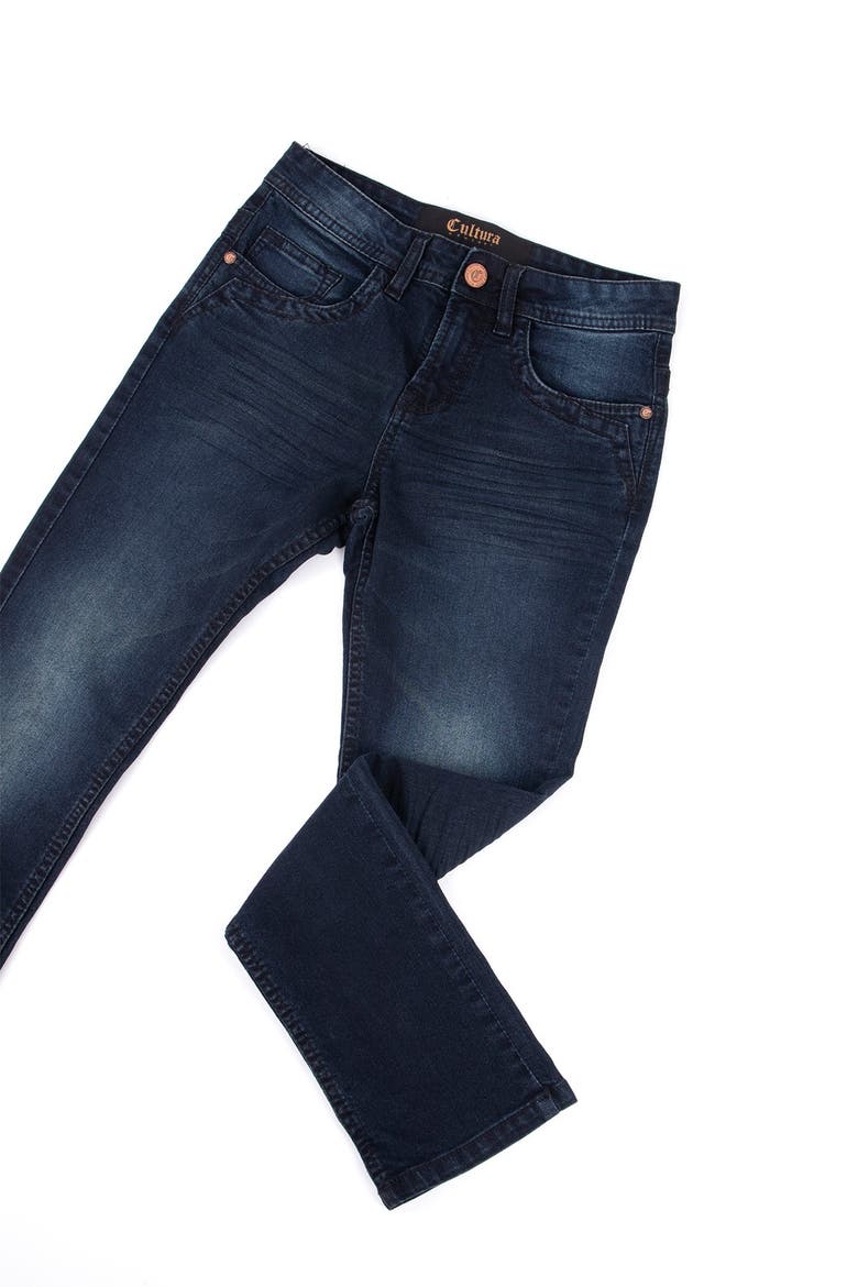5 Pocket Stretch Jeans, Alternate, color, DARK BLUE
