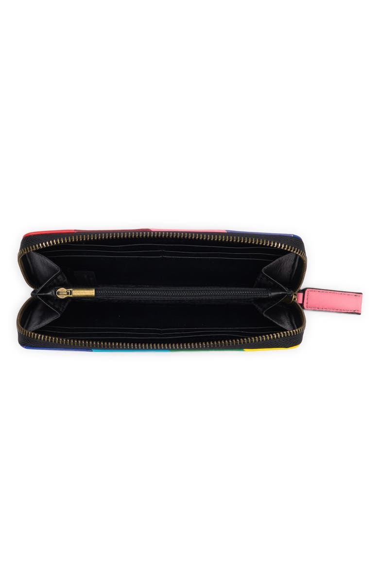 Kurt Geiger London Zip Around Leather Wallet, Alternate, color, 