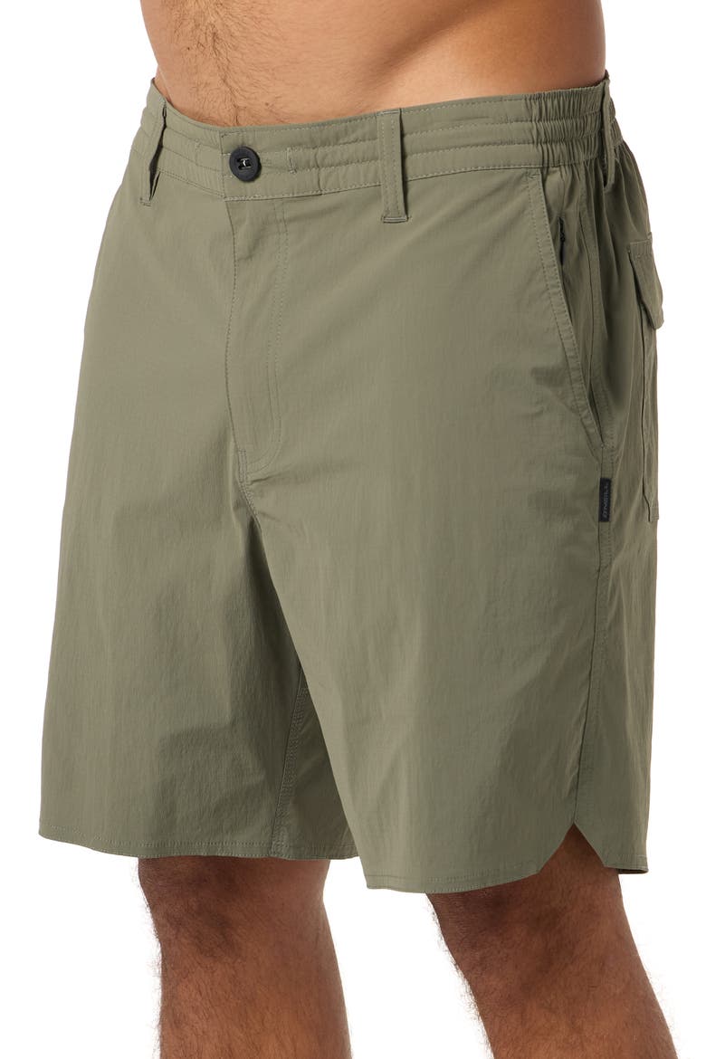 TRVLR Halfback Performance Hybrid Shorts, Alternate, color, DARK OLIVE