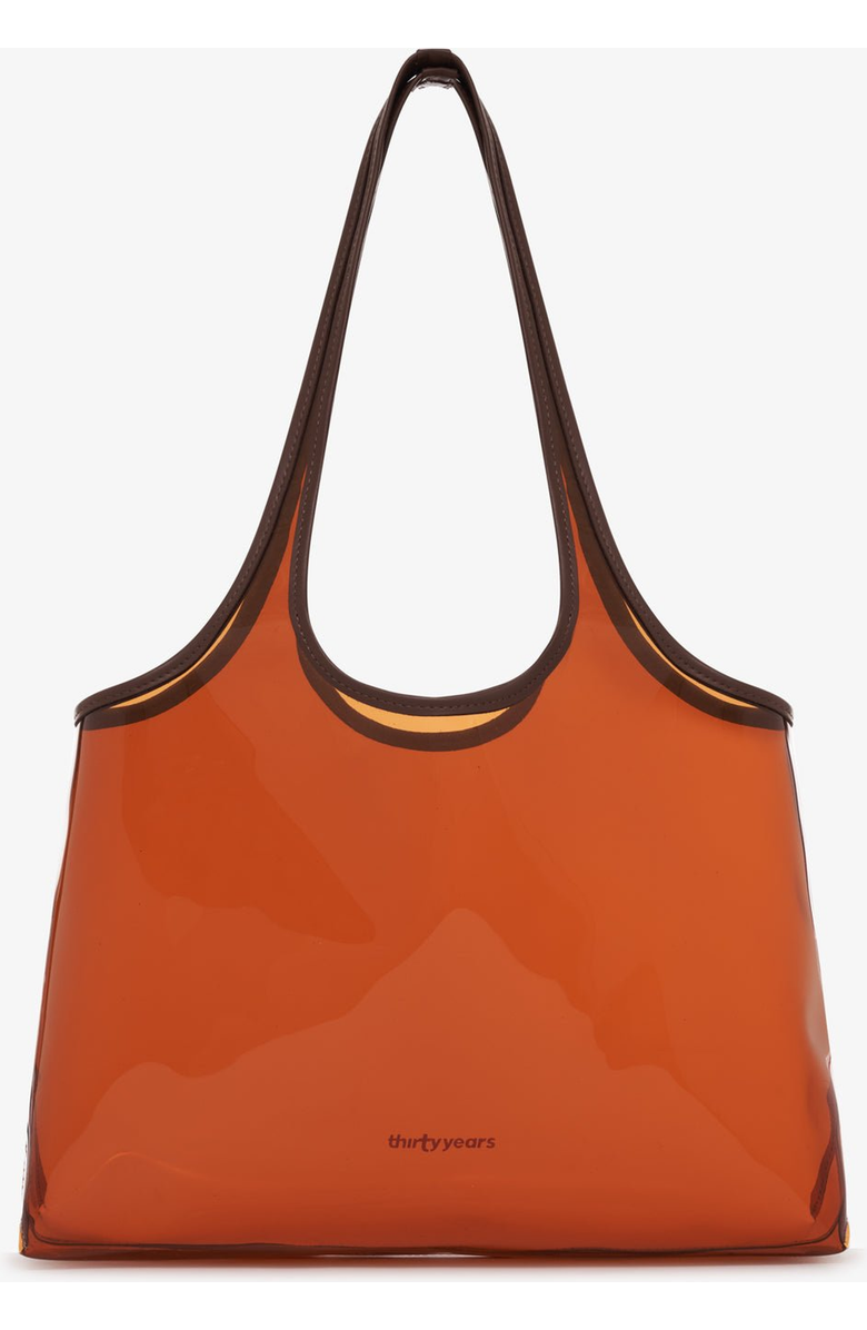 Thirty Years Jelly Clear Tote, Main, color, Amber