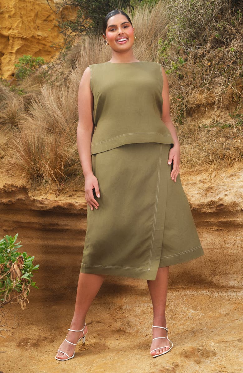 Estelle Sonnet Wrap Skirt, Alternate, color, 