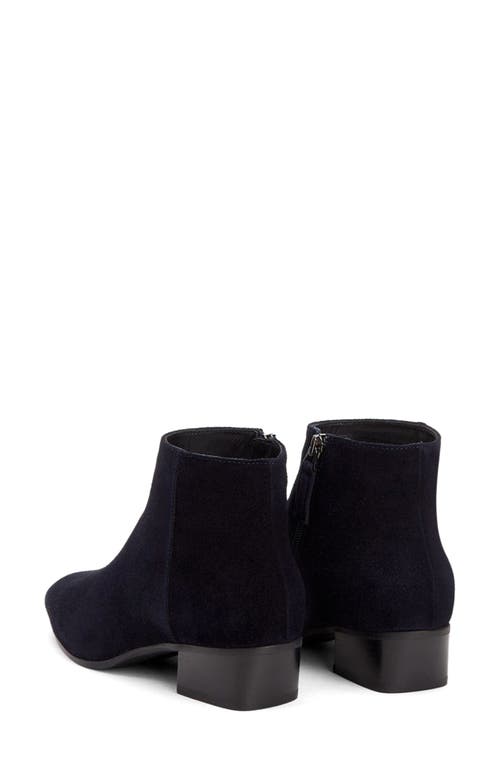 Aquatalia Reeta Suede Ankle Booties In Navy