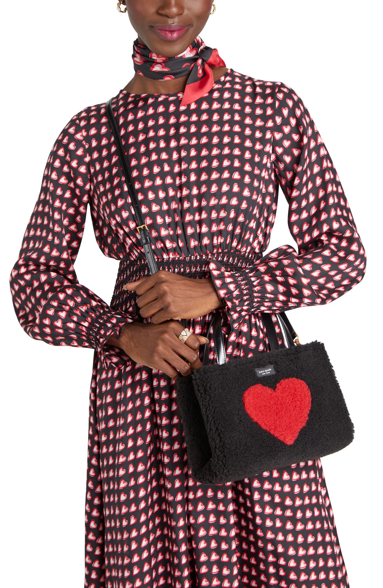 Kate Spade New York mini sam icon faux shearling tote (Women) | Nordstrom