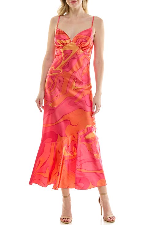 Satin Midi Slipdress