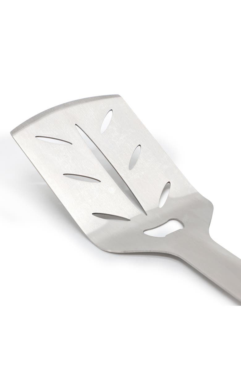 Gibson Home Barbecue Plus 3 Piece Barbecue Tool Set with Rubberwood Handles, Alternate, color, Brown