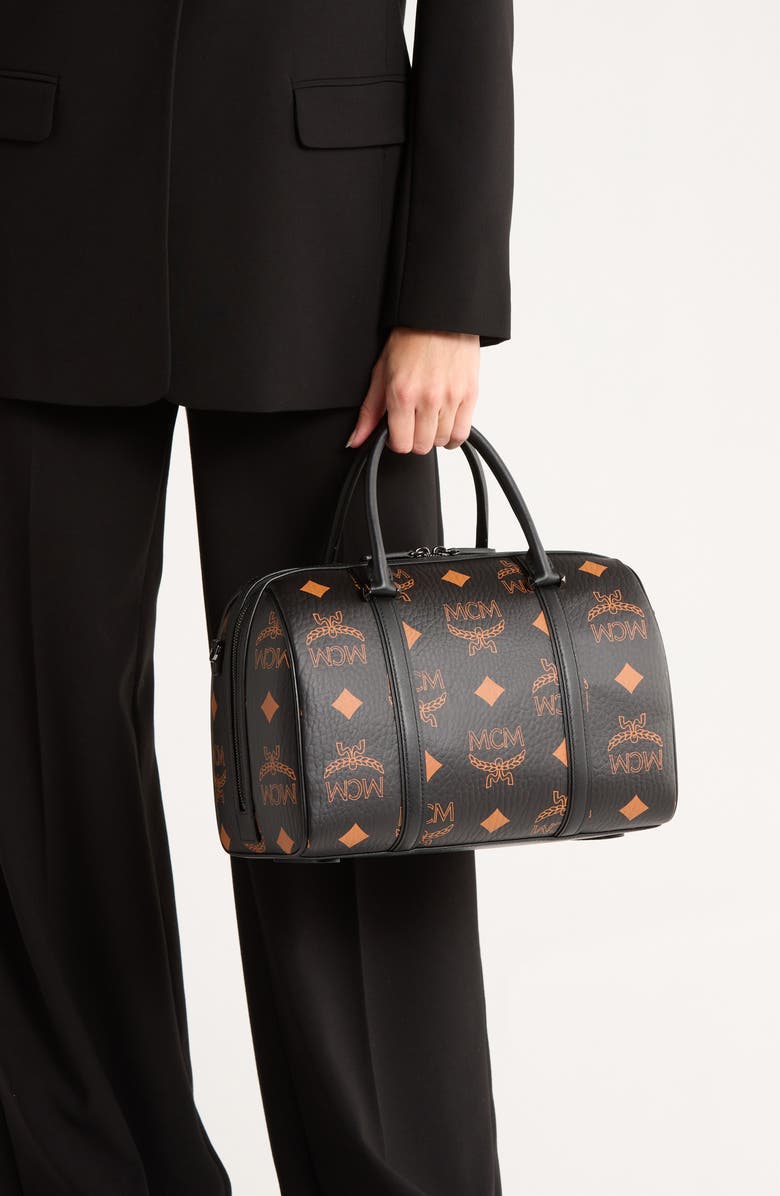 MCM Aren Barrel Bag, Alternate, color,